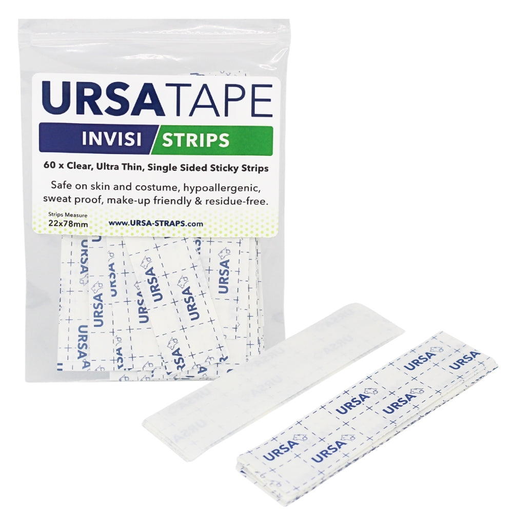 URSA Tape Invisi Strips, clear, pack of 60
