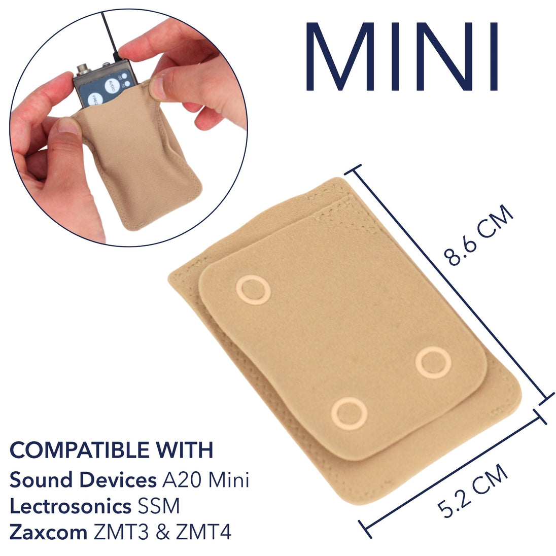 URSA Popper Pouch, Mini, beige