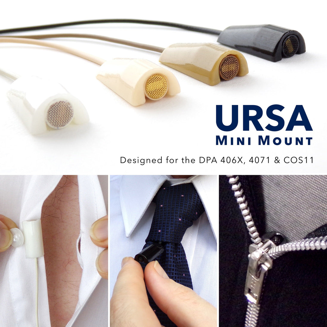 URSA MiniMount for DPA 4060 lavalier, beige