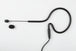 An omni earset microphone with a boom arm, microphone tip, and foam windscreen.