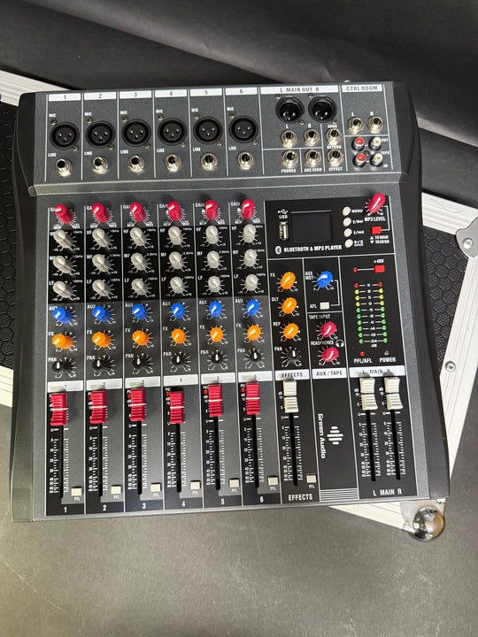 6-Channel Analog Mixer with USB Playback, view 2
