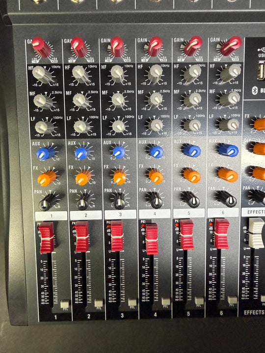6-Channel Analog Mixer with USB Playback, view 5