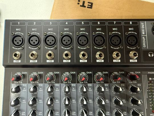 12-Channel Analog Mixer with Bluetooth, view 2