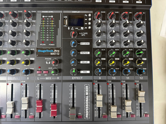 12-Channel Analog Mixer with Bluetooth, view 4