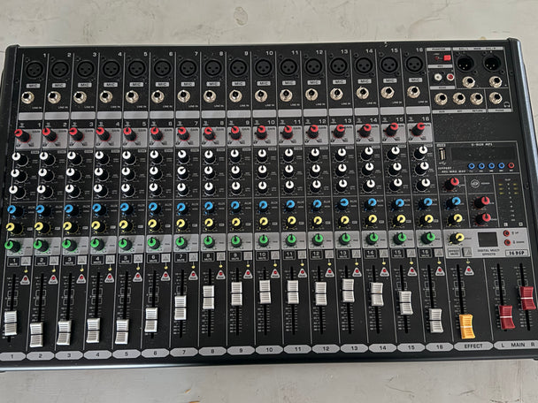 16-Channel Analog Mixer, Bent Fader