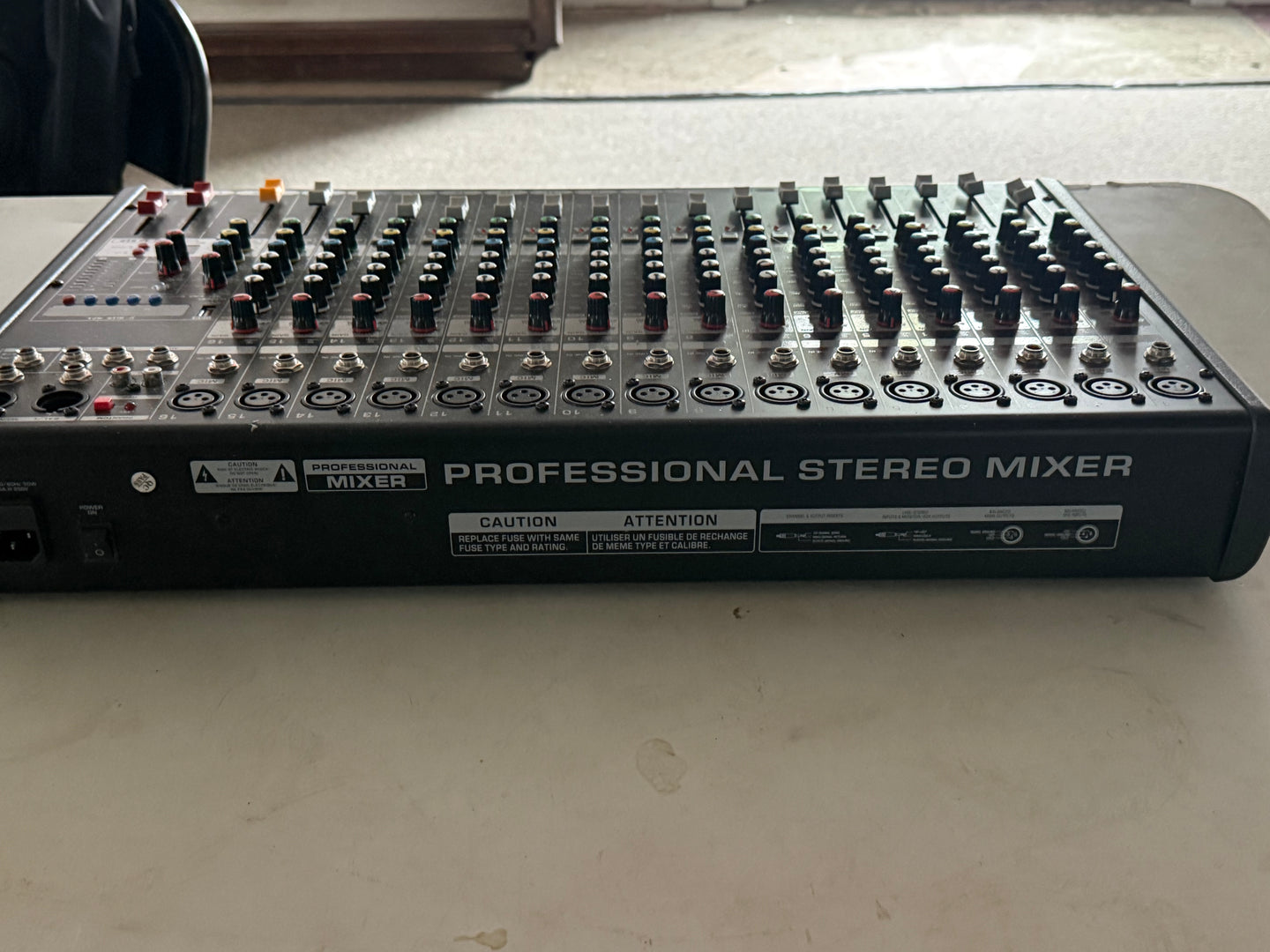 16-Channel Analog Mixer, Bent Fader, view 2
