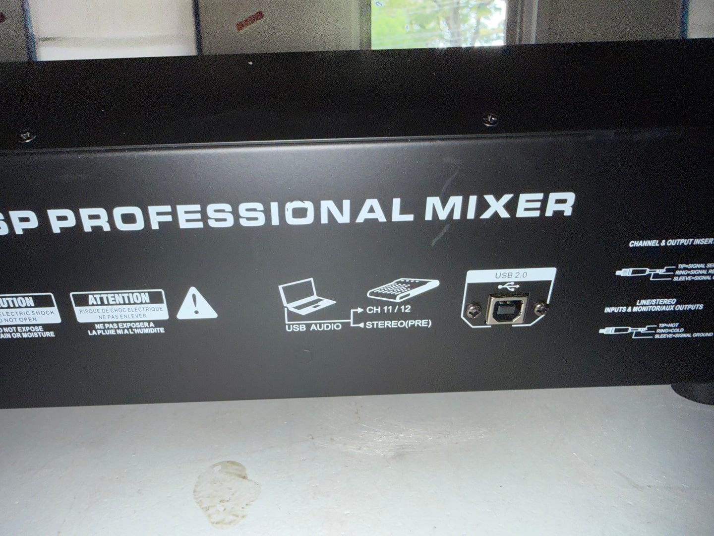 10-Channel Analog Mixer with Effects, view 3