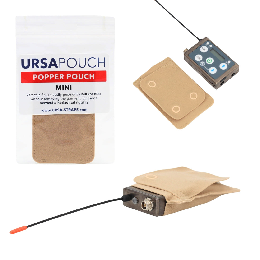 URSA Popper Pouch, Mini, beige