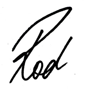 Rod's signature