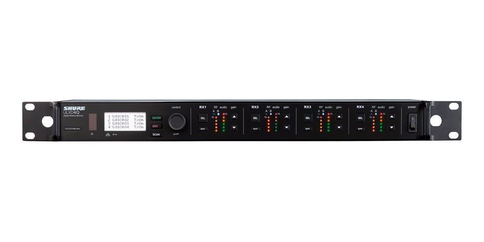 Shure ULXD4Q Quad-Channel Digital Wireless Receiver (G57 470-608 MHz only)