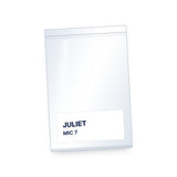 Backstage mic bag with write-on label
