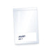 Clear 6 x 9 in zip bag with white write-on label marked with an actor name and mic number