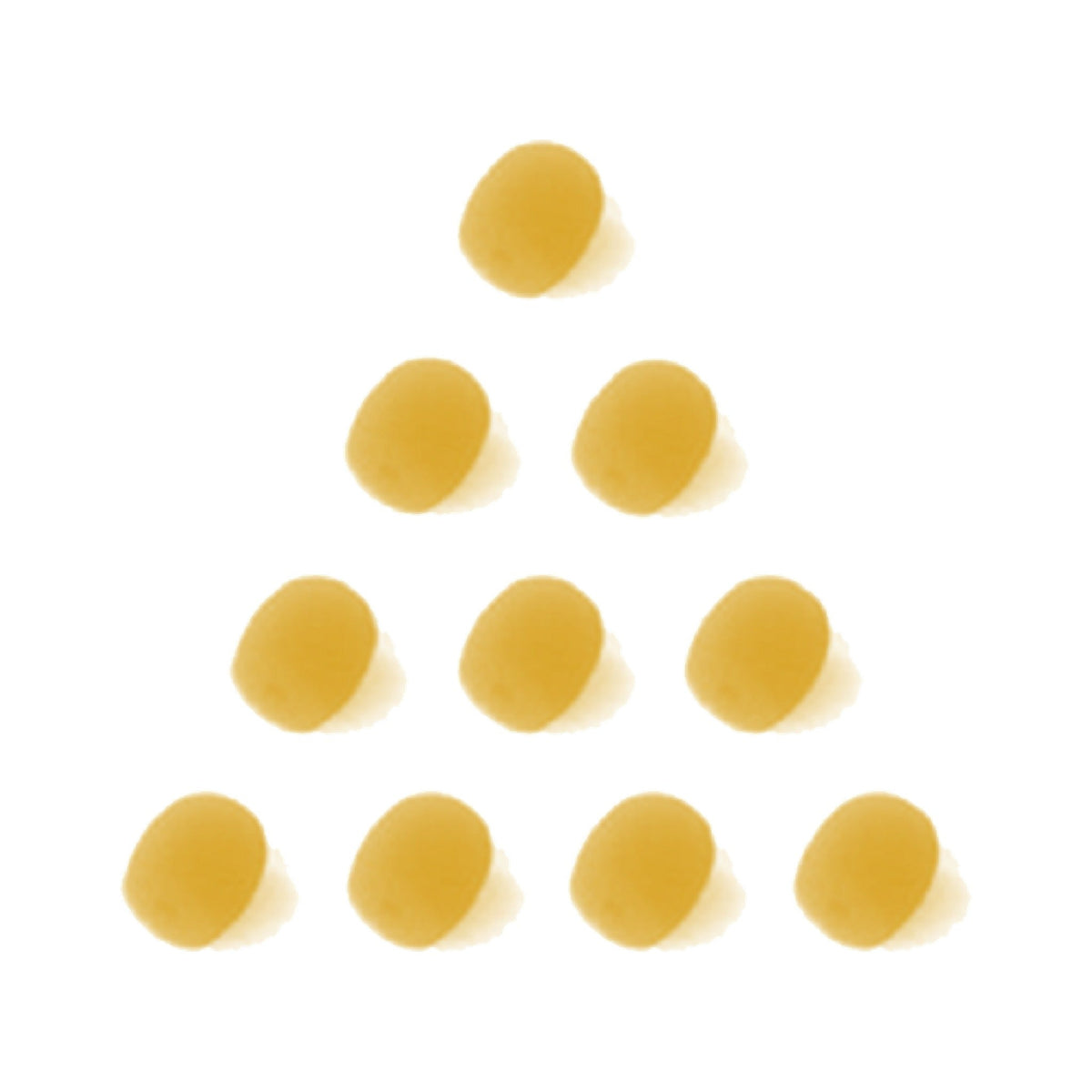 10-pack of beige 4 mm foam windscreens