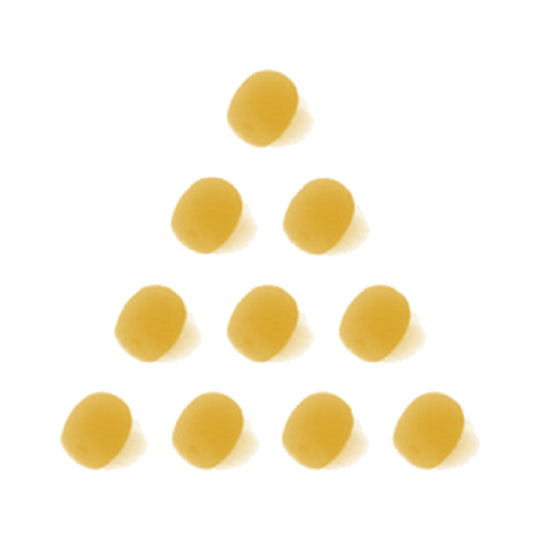 10-pack of beige 4 mm foam windscreens