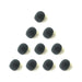 10-pack of black 4 mm foam windscreens