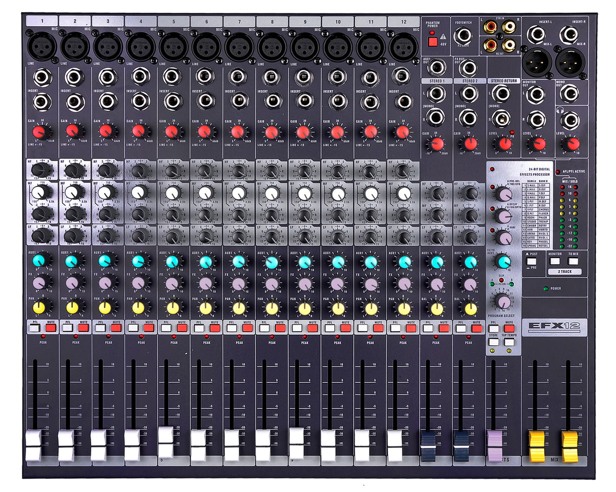 GAX-EFX12 12-Channel Mixer with USB