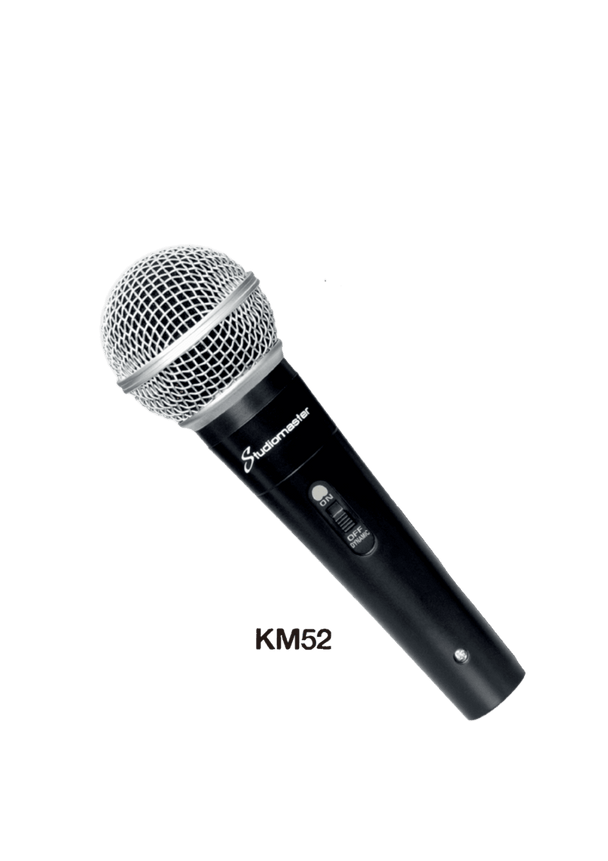 Studiomaster KM52 Dynamic Mic (Clearance)