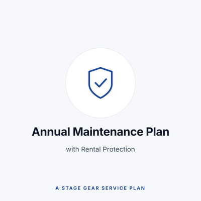 Stage Gear Annual Maintenance Plan with Rental Protection