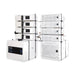 Creative Audio Avalon 4 mini line array, white, ground-stacked left and right