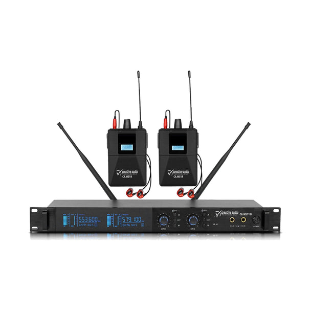 Creative Audio in-ear monitor system: transmitter and two bodypack receivers