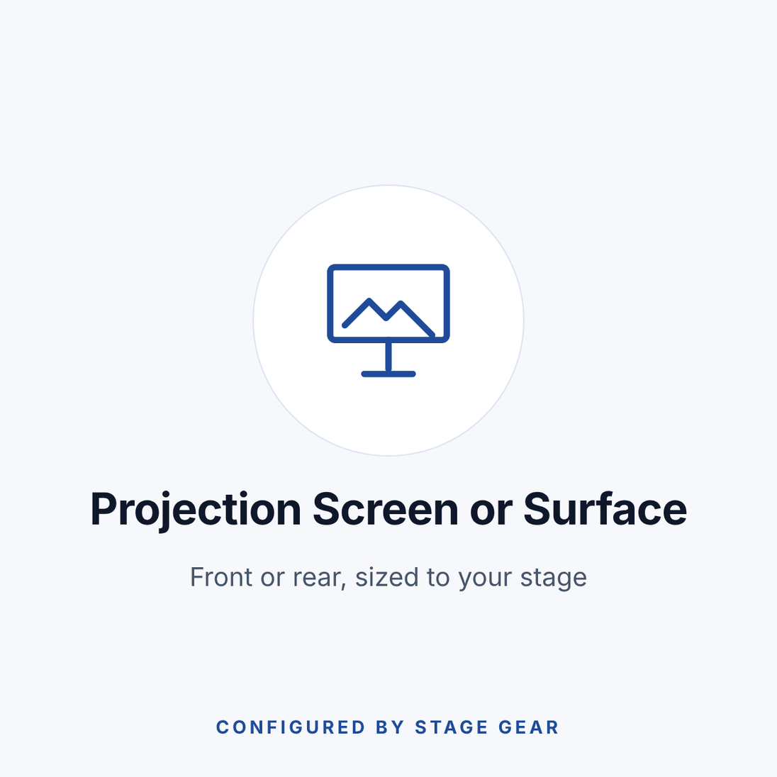 Stage Projection Screen, Sized to Your Stage