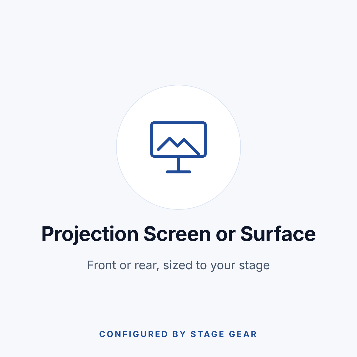 Stage Projection Screen, Sized to Your Stage