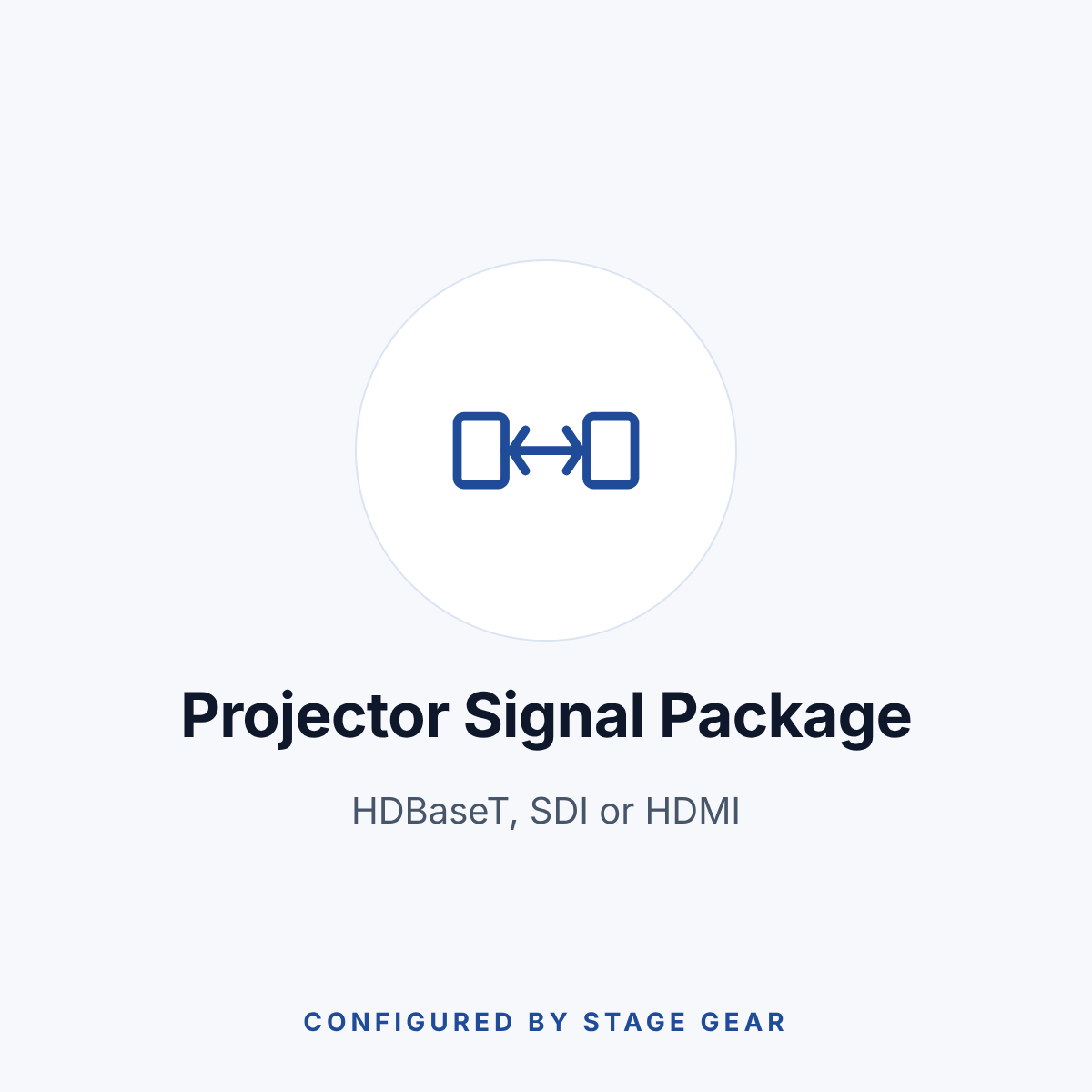 Projector Signal Package: HDBaseT, SDI, HDMI