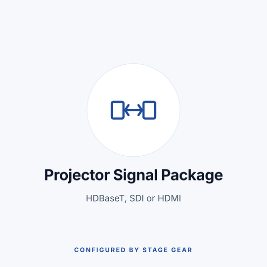 Projector Signal Package: HDBaseT, SDI, HDMI