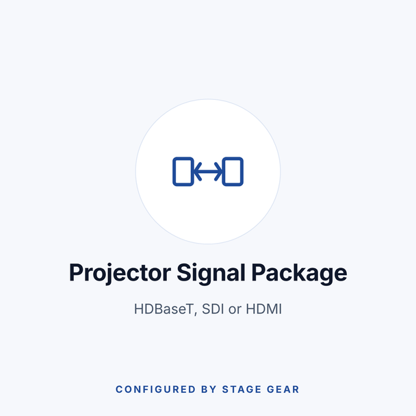 Projector Signal Package: HDBaseT, SDI, HDMI