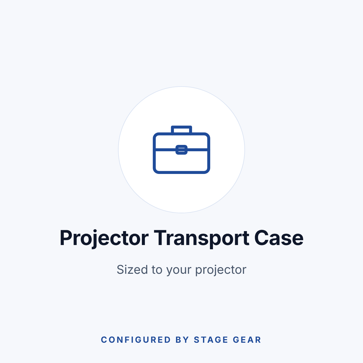 Projector Transport Case, Sized to Fit
