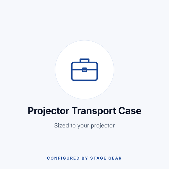 Projector Transport Case, Sized to Fit
