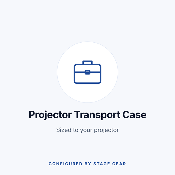 Projector Transport Case, Sized to Fit