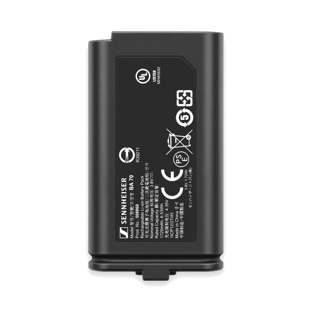 Sennheiser BA 70 Rechargeable Battery Pack for EW-D and EW-DX