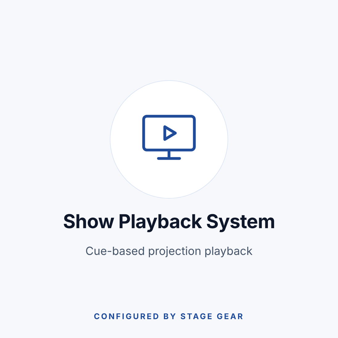 Show Playback System for Projection Cues