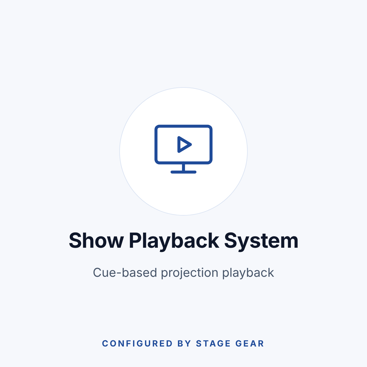 Show Playback System for Projection Cues