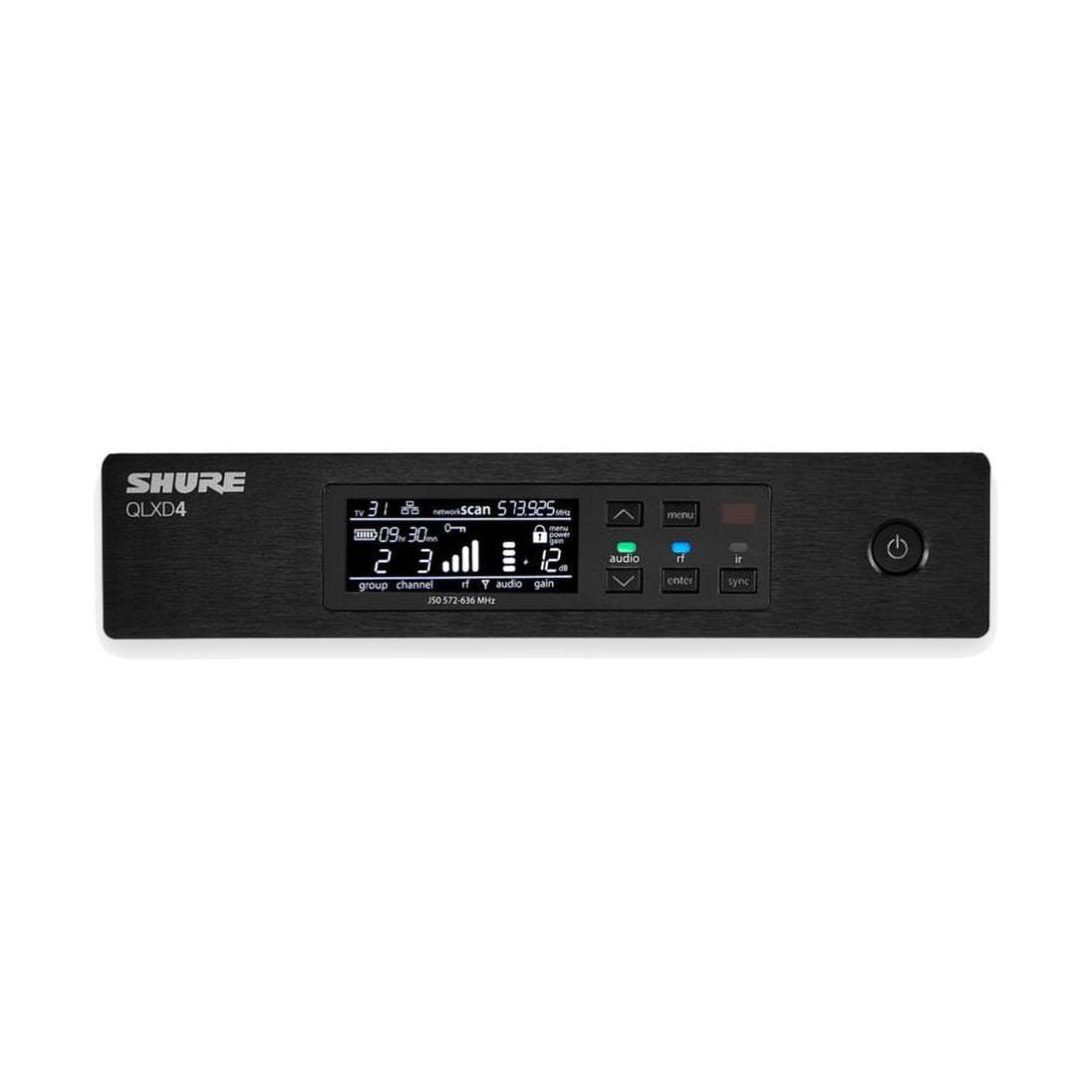 Shure QLXD4 Digital Wireless Receiver – Half-Rack, Single Channel