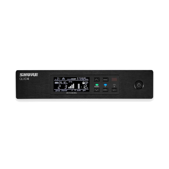 Shure QLXD4 Digital Wireless Receiver – Half-Rack, Single Channel
