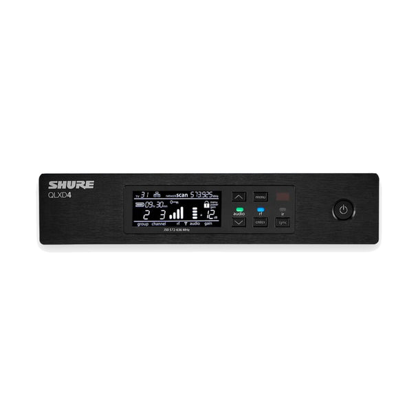 Shure QLXD4 Digital Wireless Receiver – Half-Rack, Single Channel