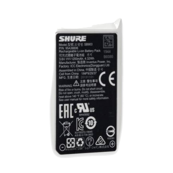 Shure SB903 Rechargeable Battery for SLX-D Transmitters