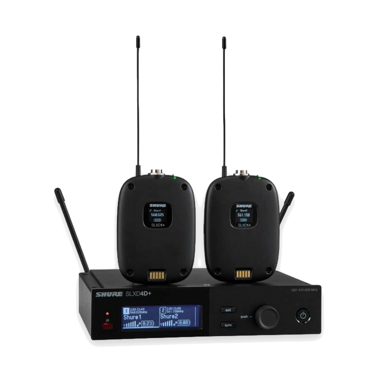 Shure SLXD14D+ Dual-Channel Digital Wireless Bodypack System (G57)