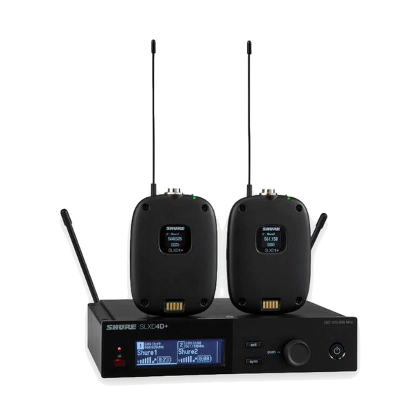 Shure SLXD14D+ Dual-Channel Digital Wireless Bodypack System (G57)