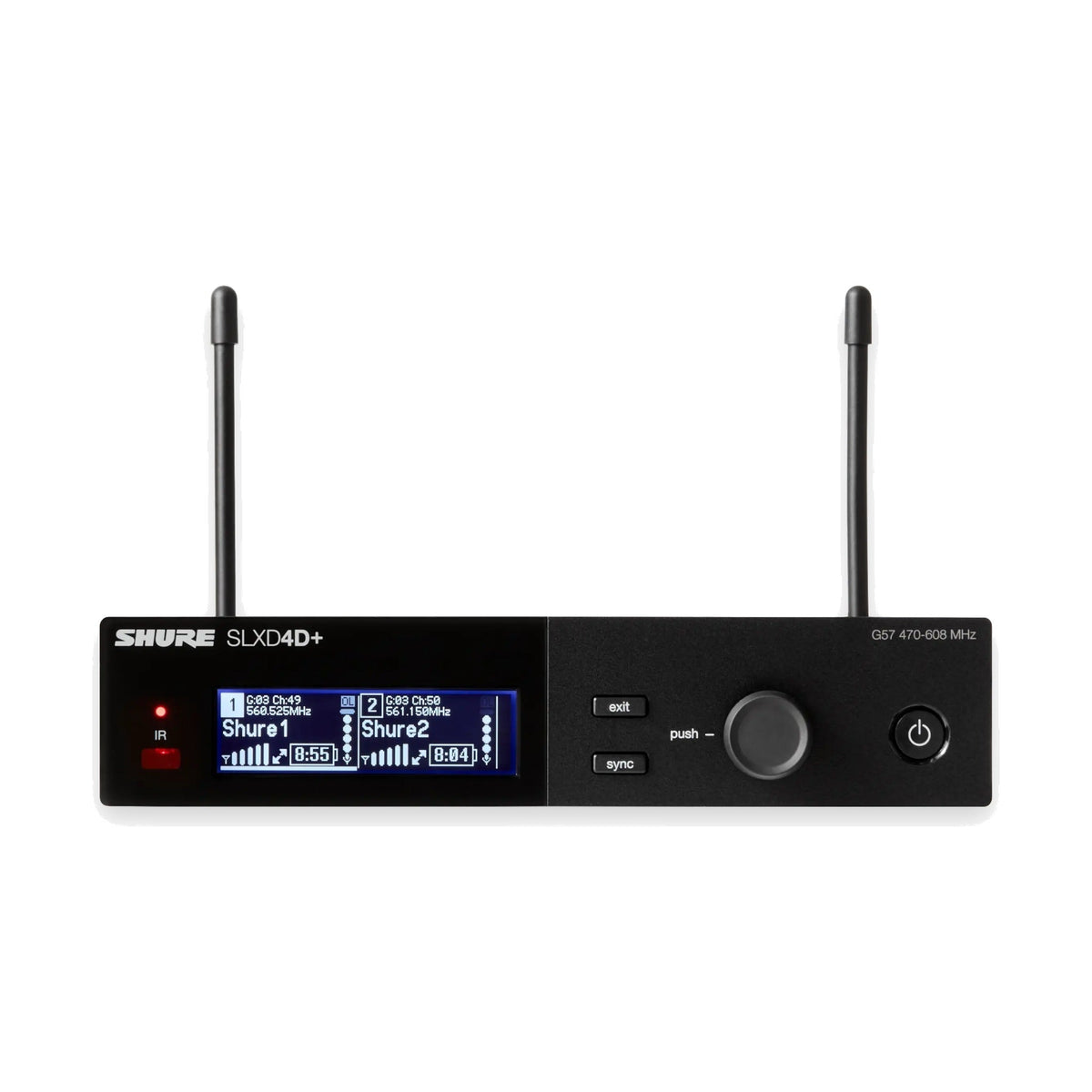 Shure SLXD14D+ Dual-Channel Digital Wireless Bodypack System (G57)