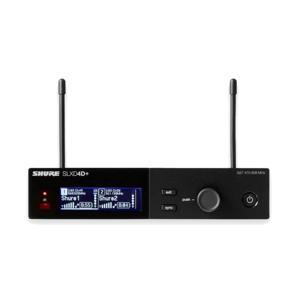 Shure SLXD4D+ Dual-Channel Digital Wireless Receiver (G57)