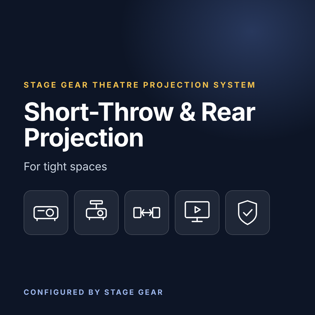 Stage Gear Short-Throw & Rear Projection System, view 2