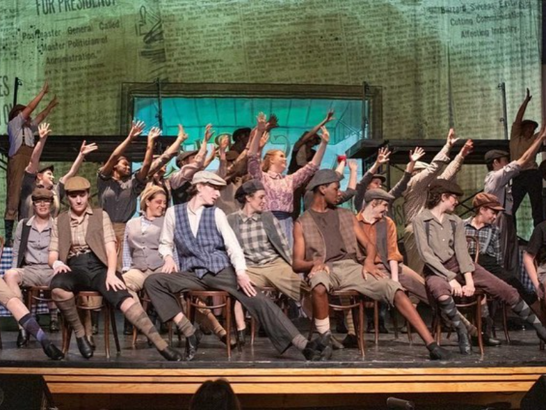 Disney's Newsies production photo, Haywood Arts Repertory Theatre