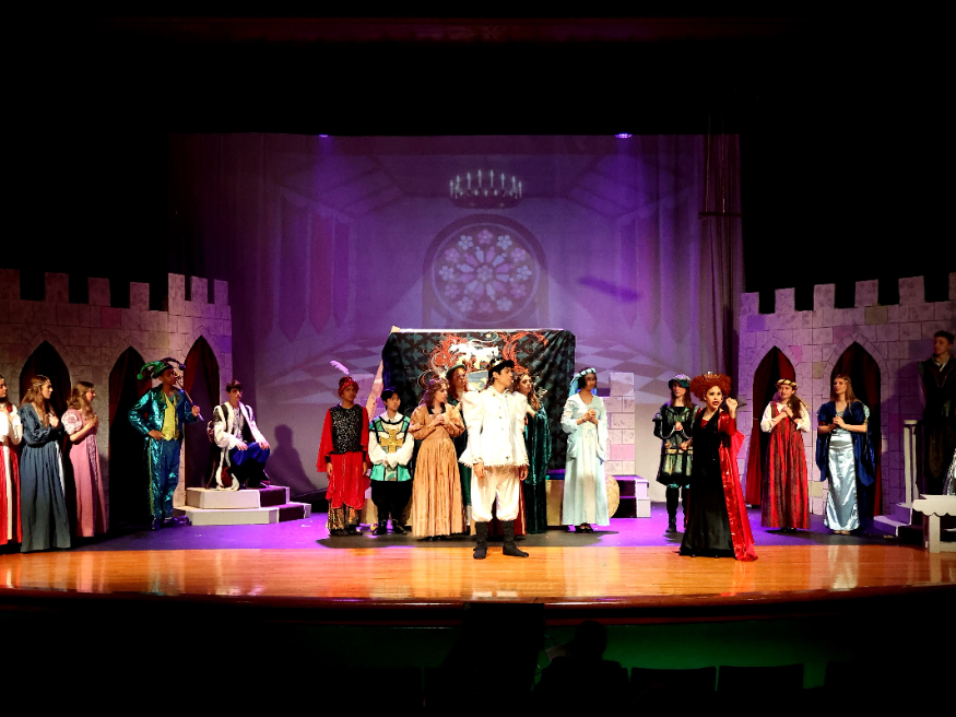 Once Upon a Mattress production photo, Catholic High School