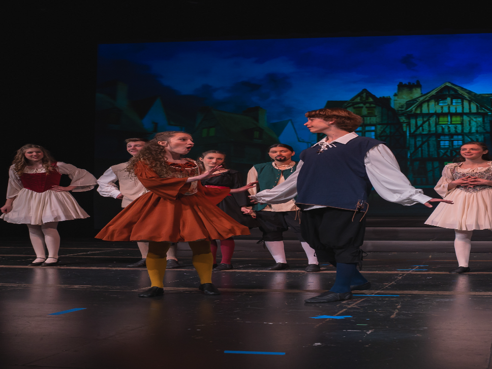 Something Rotten! production photo, Ripon Christian Schools