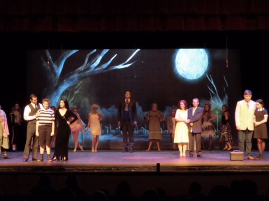 The Addams Family production photo, Meridian Little Theatre