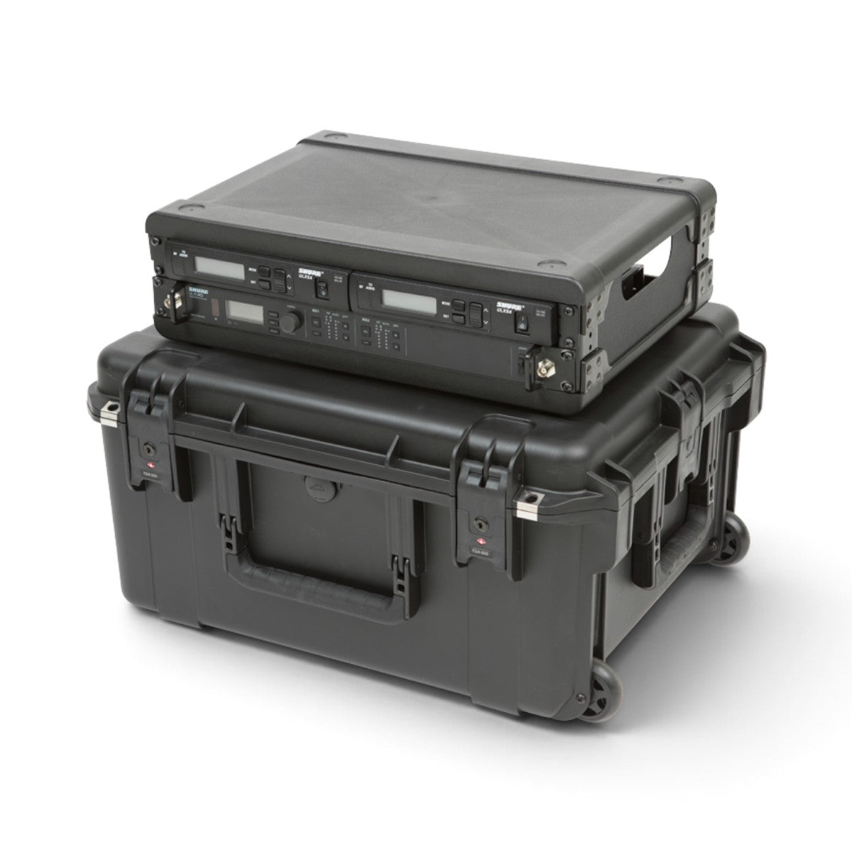 SKB iSeries 2U Wireless Mic Fly Rack – Receivers + 8 Transmitters (3i-221710WMC)