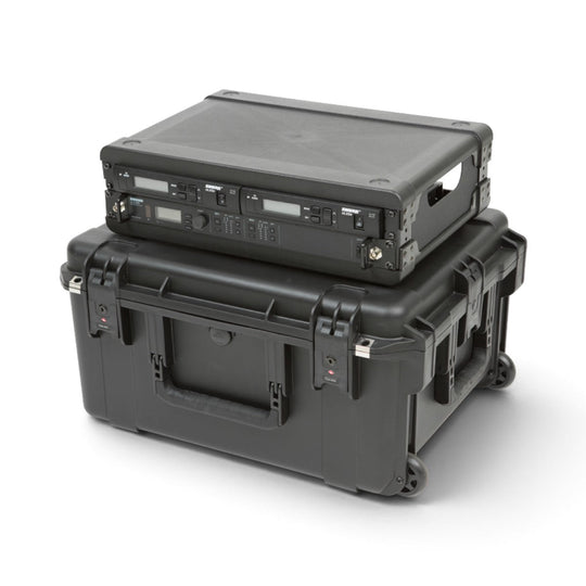SKB iSeries 2U Wireless Mic Fly Rack – Receivers + 8 Transmitters (3i-221710WMC)